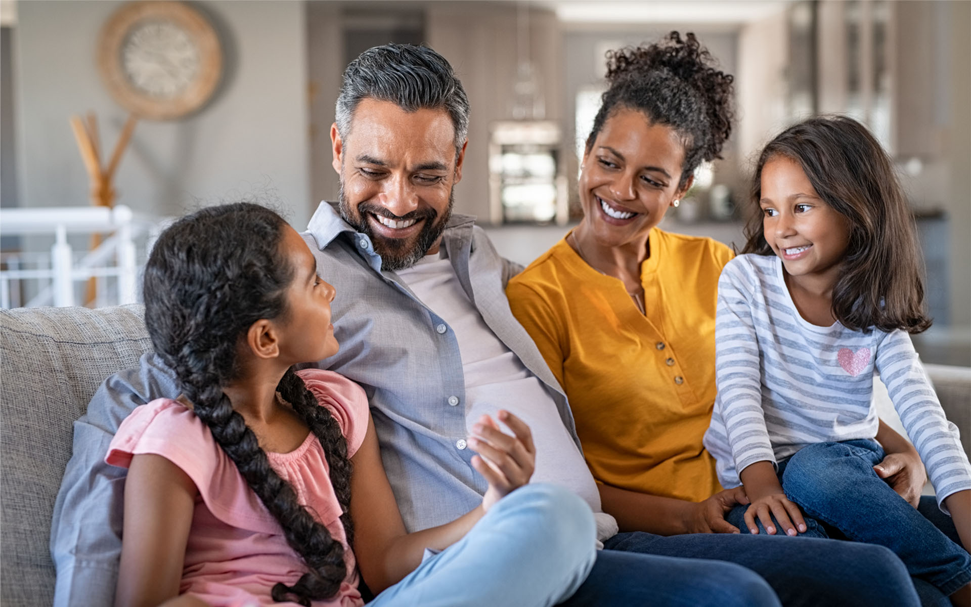 family laughing