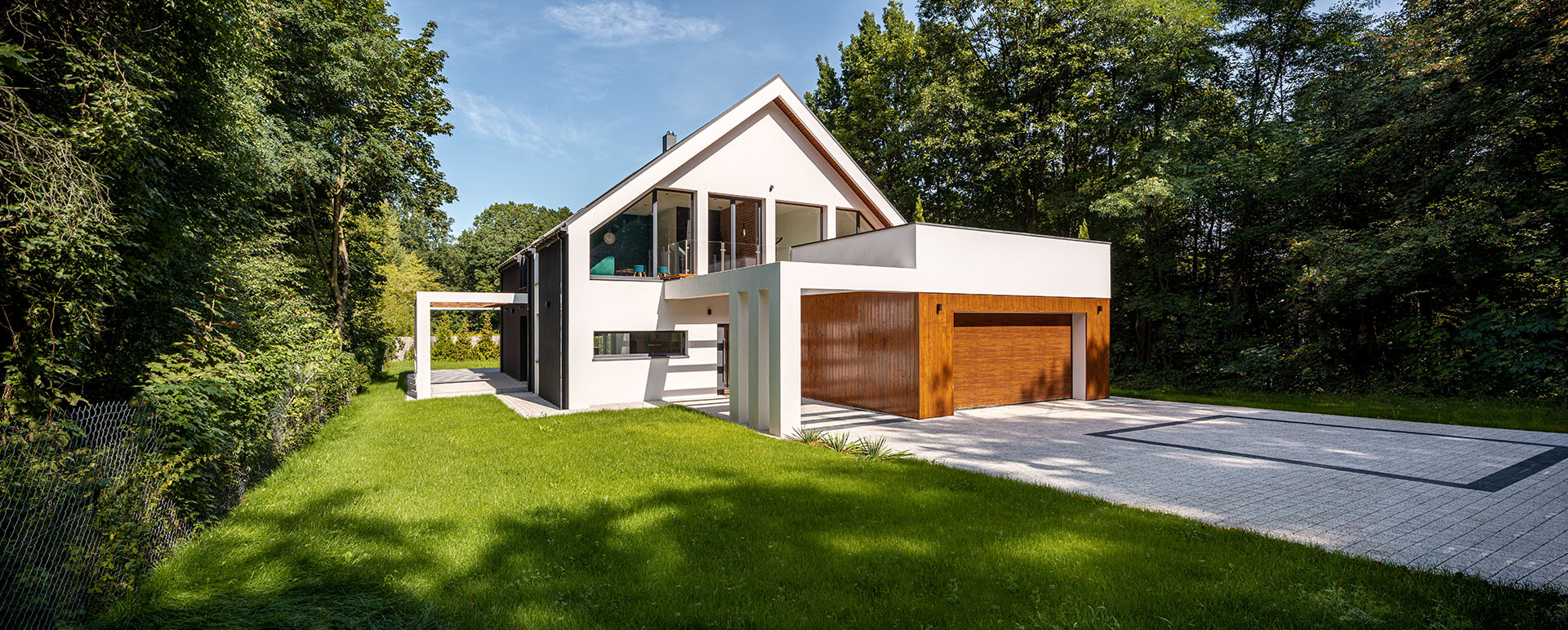 modern house exterior view