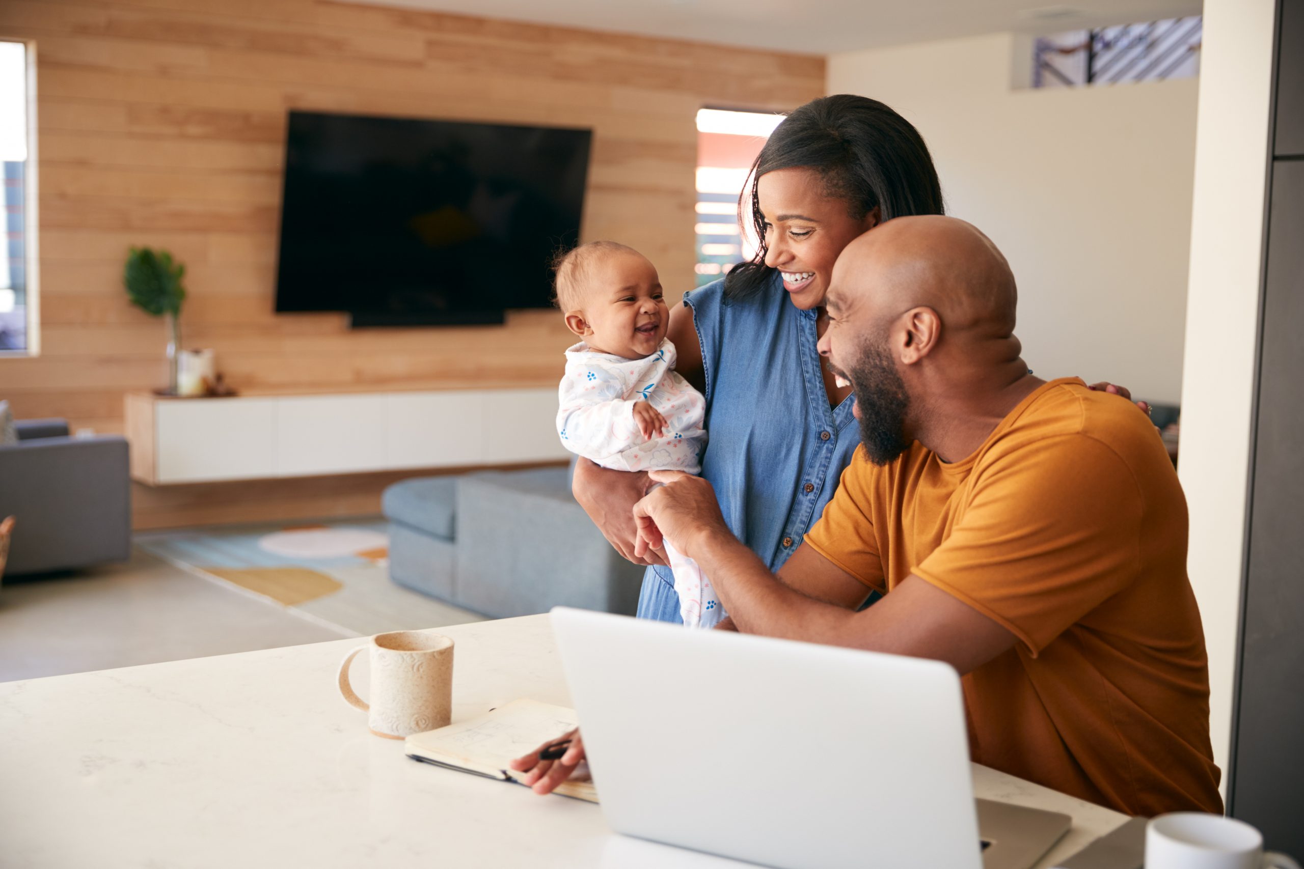 couple with daughter